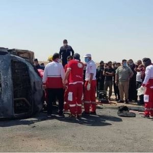 ۱۴ مصدوم و یک فوتی در سانحه رانندگی حامل زائران ایرنی در عراق